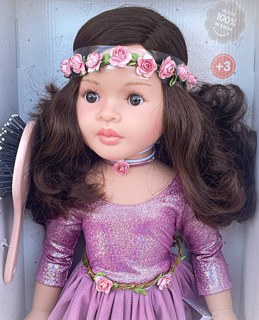 Виниловая кукла Лидия Балерина, шарнирная,  60 см